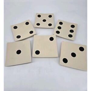 Vintage Restoration Hardware Dice Appetizer Plates 2001